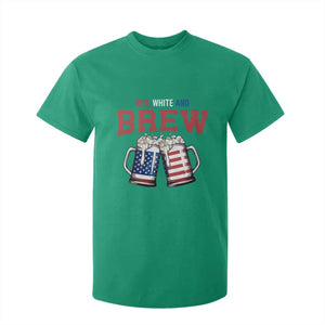 American Flag Beer Lover T Shirt For Kid Red White And Brew TS12 Irish Green Print Your Wear