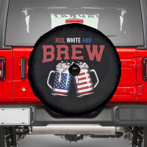 American Flag Beer Lover Spare Tire Cover Red White And Brew
