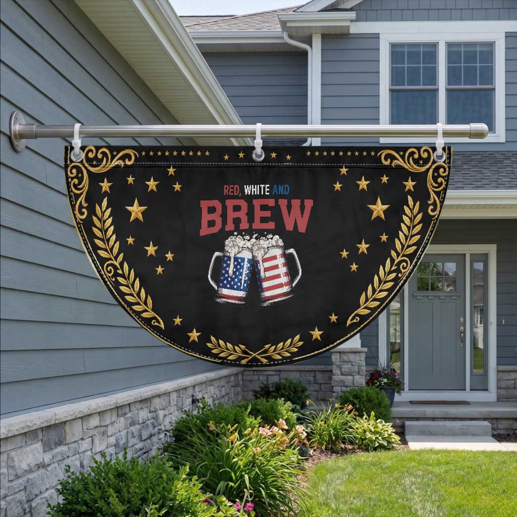 American Flag Beer Lover Patriotic Fan Flag Red White And Brew