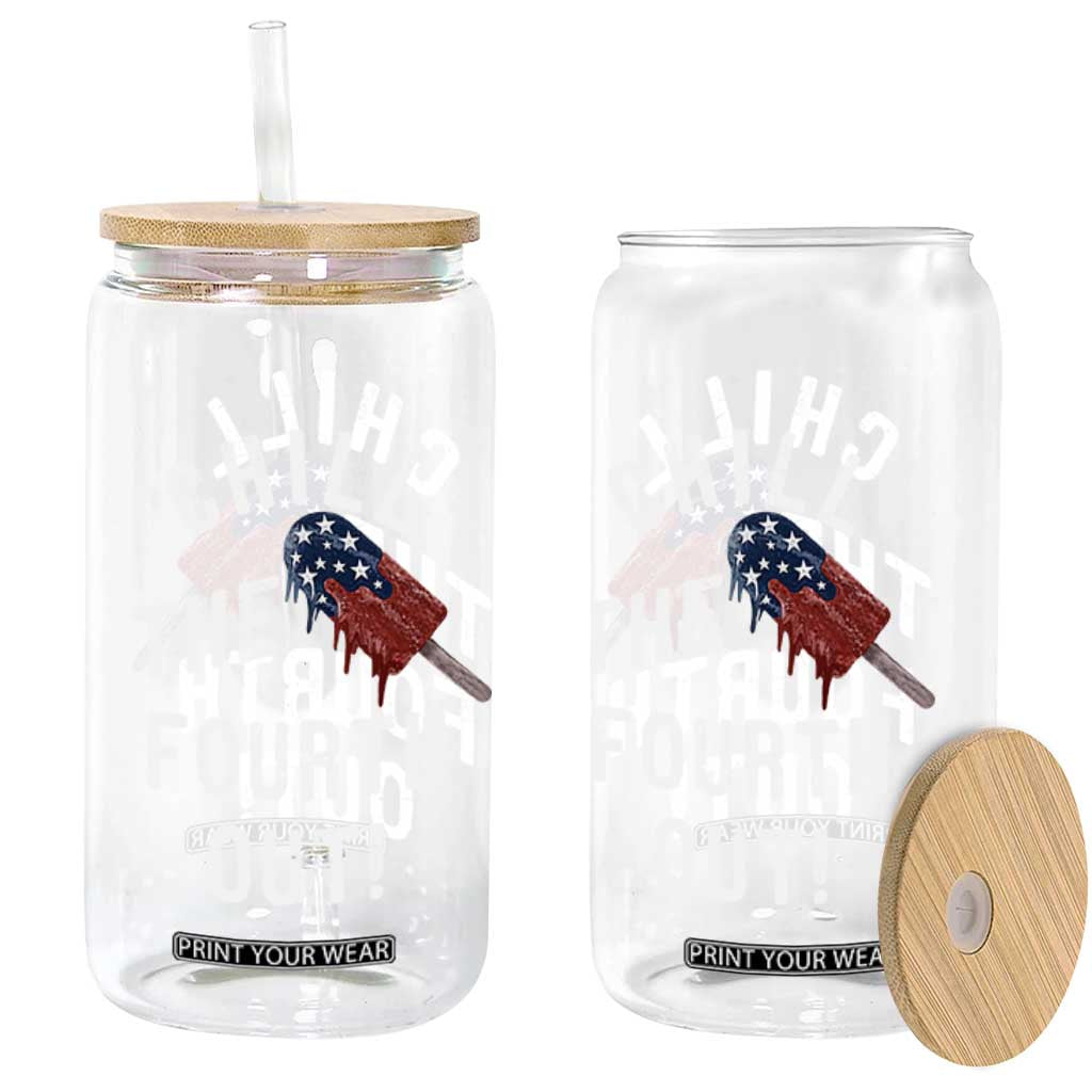 American Flag Popsicle Glass Can Chill The Fourth Out