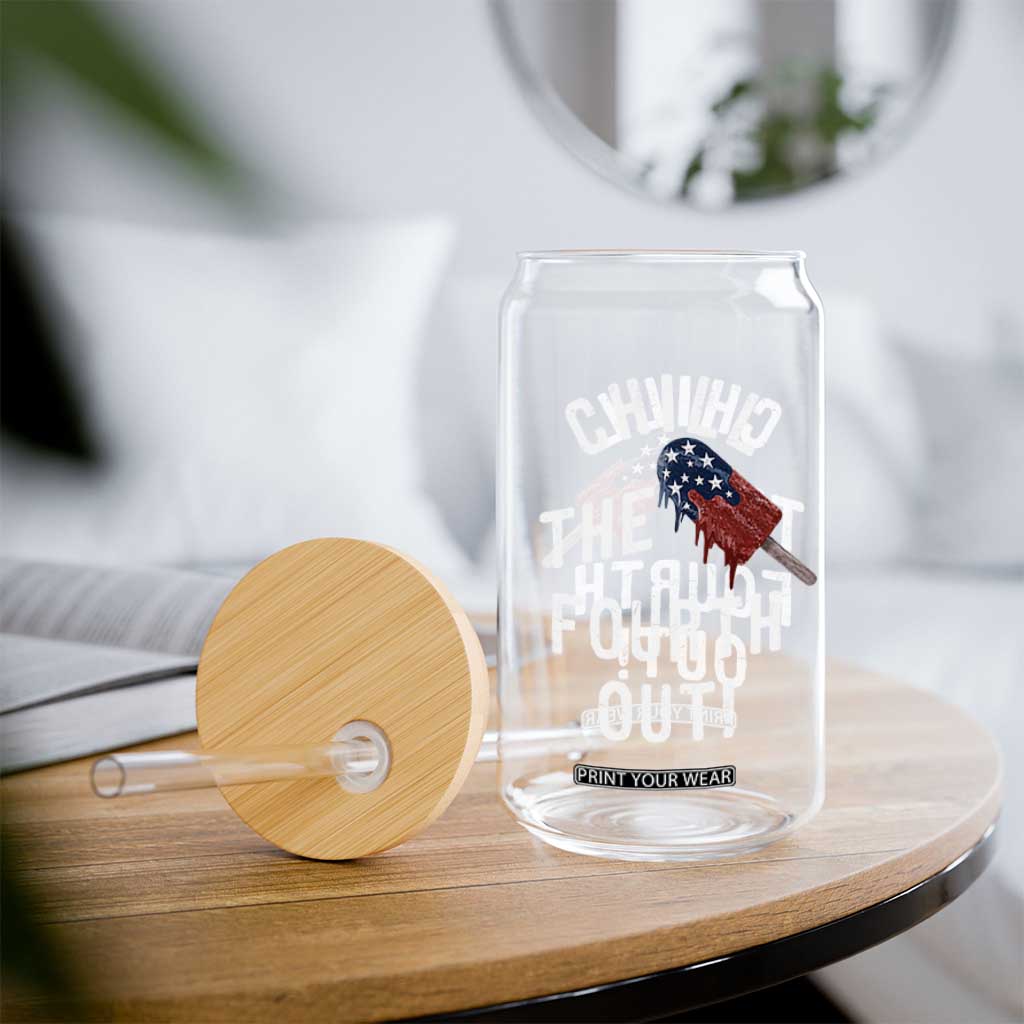 American Flag Popsicle Glass Can Chill The Fourth Out