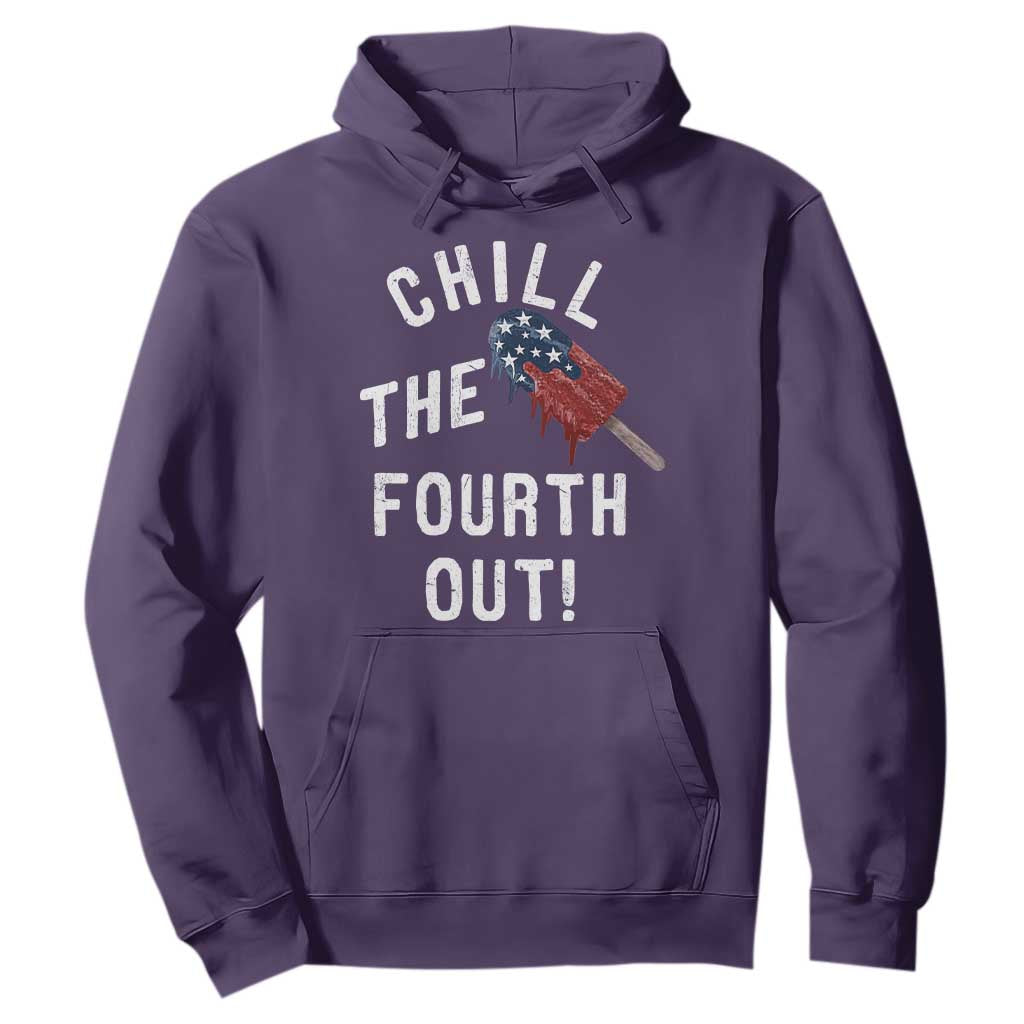 American Flag Popsicle Hoodie Chill The Fourth Out