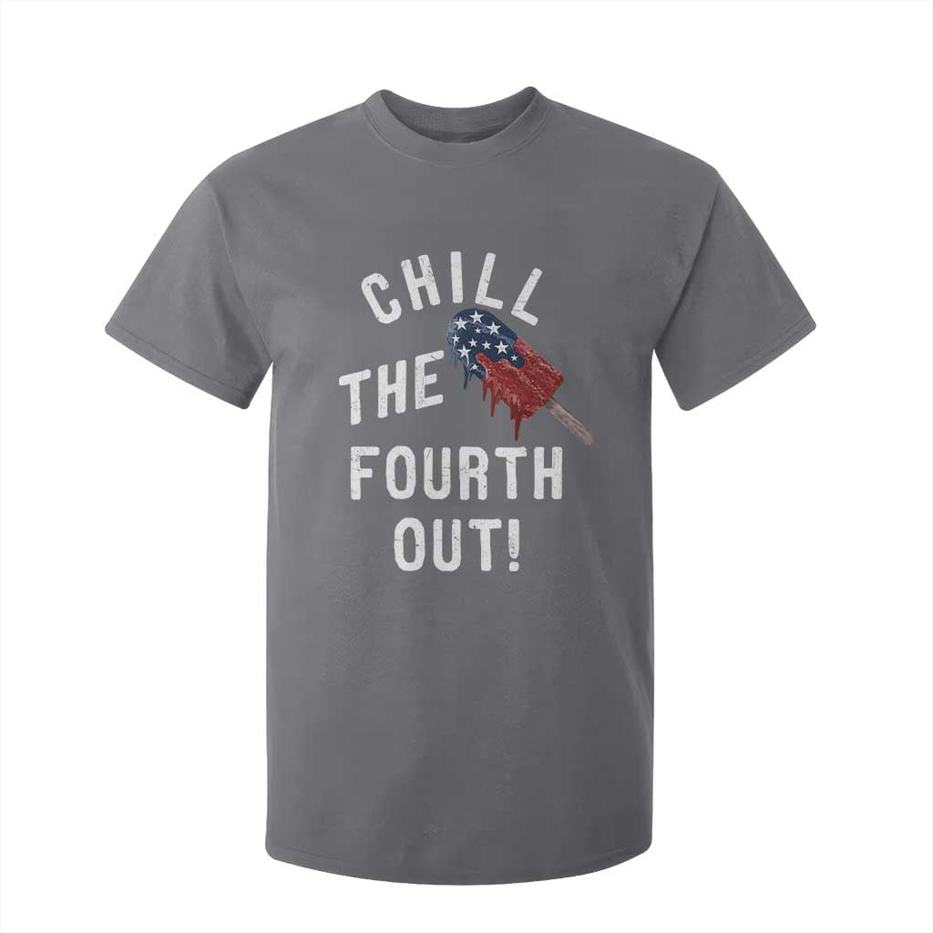 American Flag Popsicle T Shirt For Kid Chill The Fourth Out