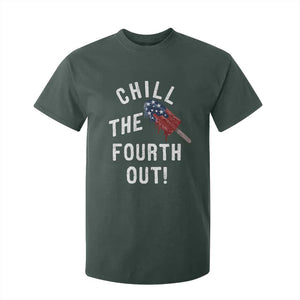 American Flag Popsicle T Shirt For Kid Chill The Fourth Out