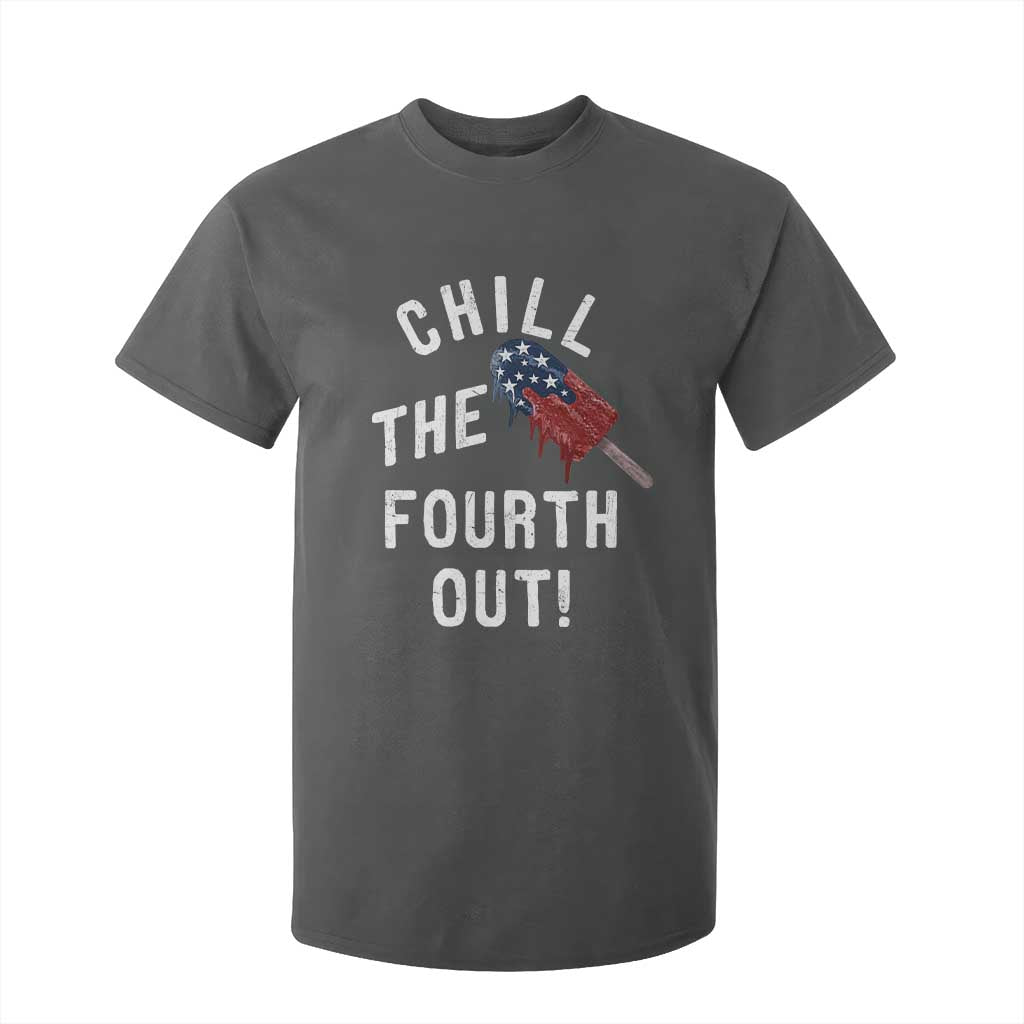 American Flag Popsicle T Shirt For Kid Chill The Fourth Out