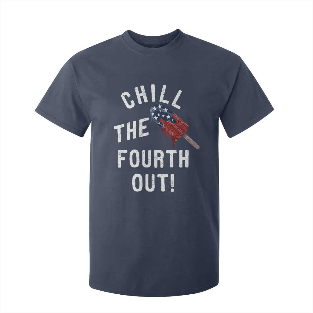 American Flag Popsicle T Shirt For Kid Chill The Fourth Out