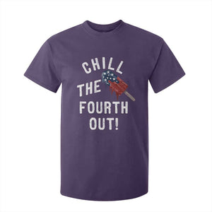 American Flag Popsicle T Shirt For Kid Chill The Fourth Out