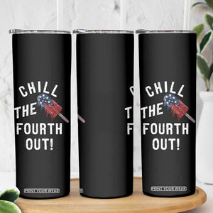 American Flag Popsicle Skinny Tumbler Chill The Fourth Out