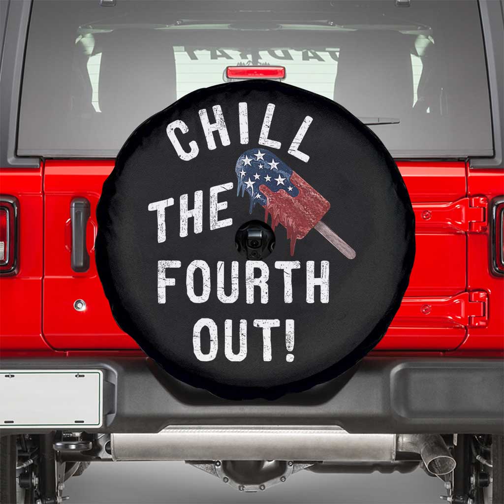 American Flag Popsicle Spare Tire Cover Chill The Fourth Out