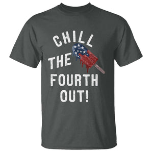 American Flag Popsicle T Shirt Chill The Fourth Out