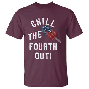 American Flag Popsicle T Shirt Chill The Fourth Out