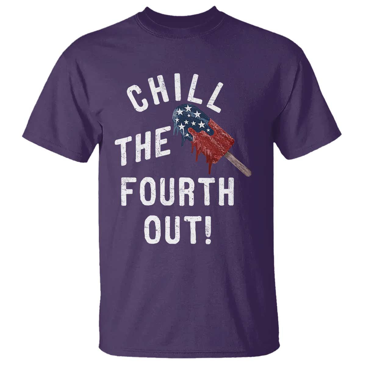 American Flag Popsicle T Shirt Chill The Fourth Out