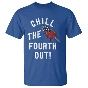 American Flag Popsicle T Shirt Chill The Fourth Out