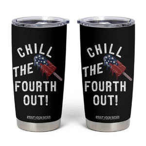 American Flag Popsicle Tumbler Cup Chill The Fourth Out