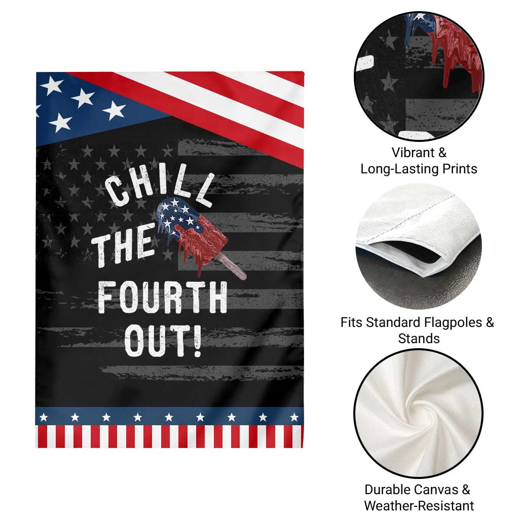 American Flag Popsicle Patriotic Garden Flag Chill The Fourth Out