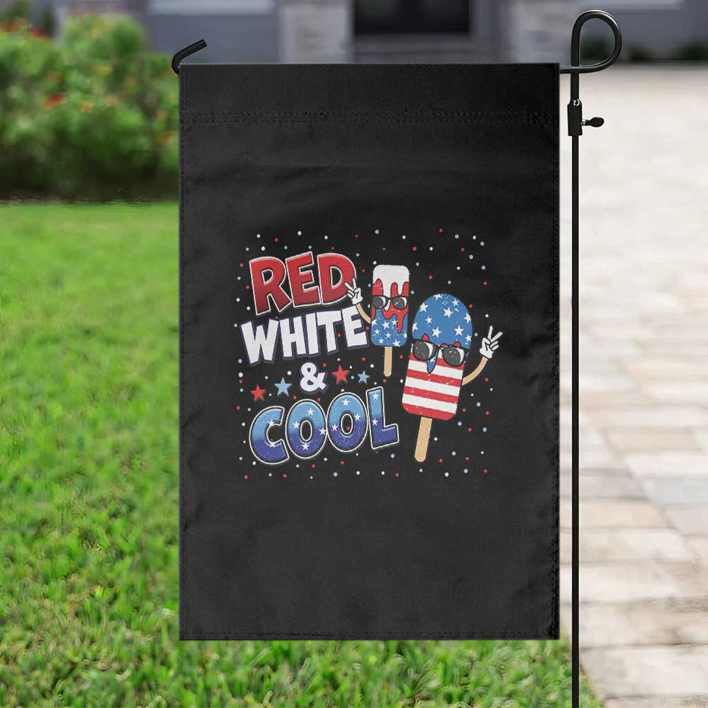 American Flag Popsicle Garden Flag Red White And Cool