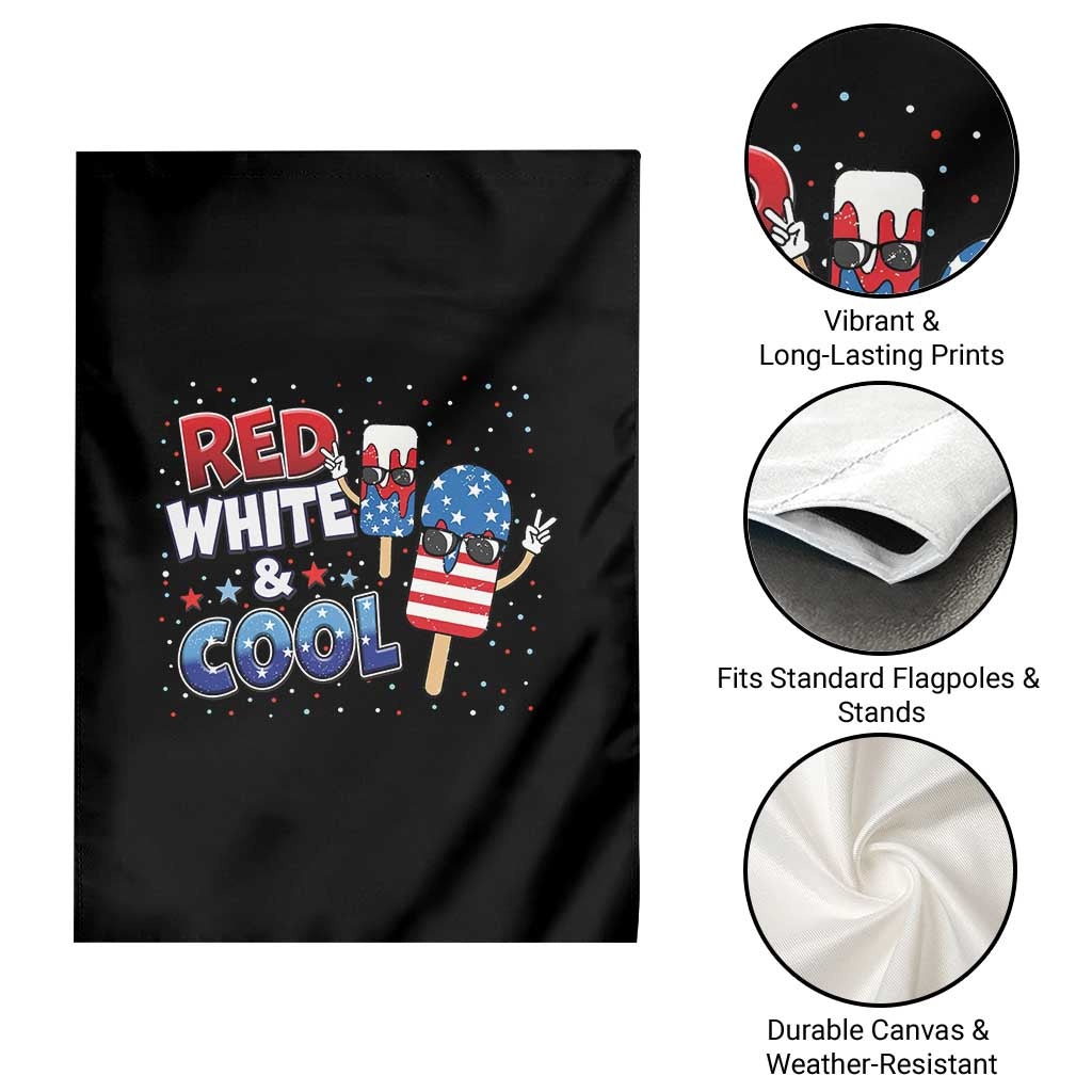 American Flag Popsicle Garden Flag Red White And Cool