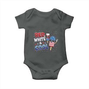 American Flag Popsicle Baby Onesie Red White And Cool