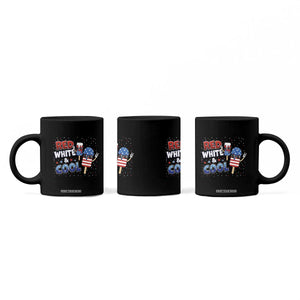 American Flag Popsicle Coffee Mug Red White And Cool