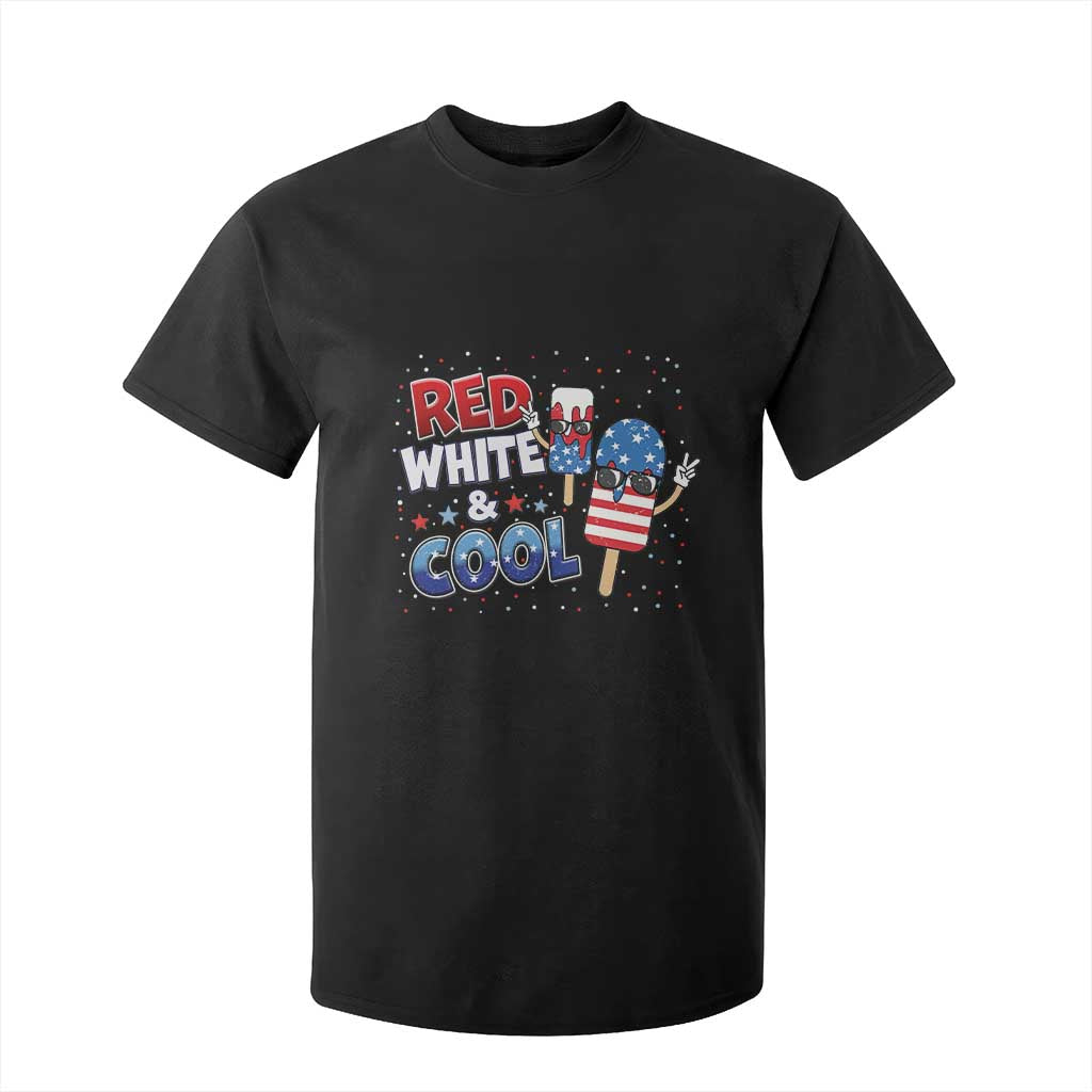 American Flag Popsicle T Shirt For Kid Red White And Cool