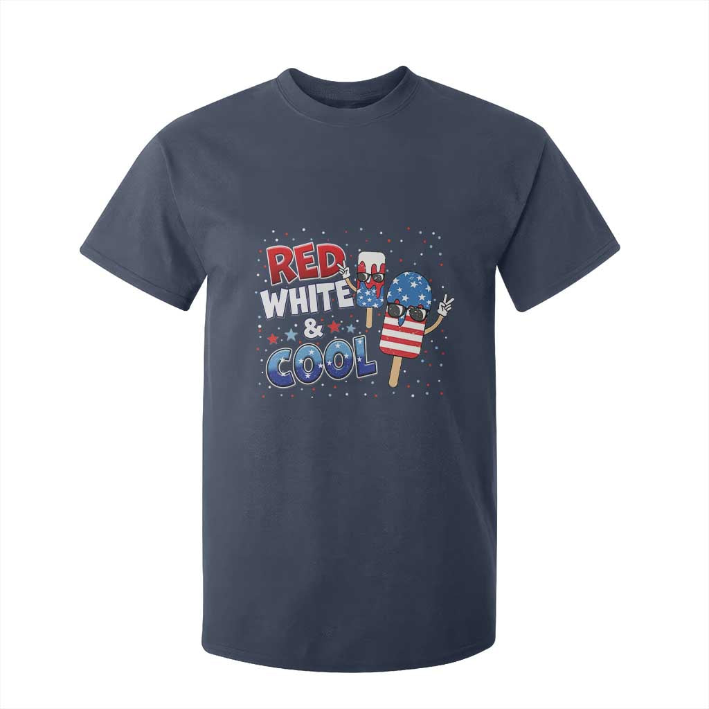 American Flag Popsicle T Shirt For Kid Red White And Cool