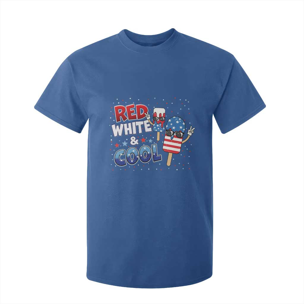 American Flag Popsicle T Shirt For Kid Red White And Cool