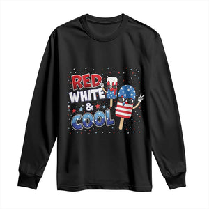 American Flag Popsicle Long Sleeve Shirt Red White And Cool TS12 Black Print Your Wear