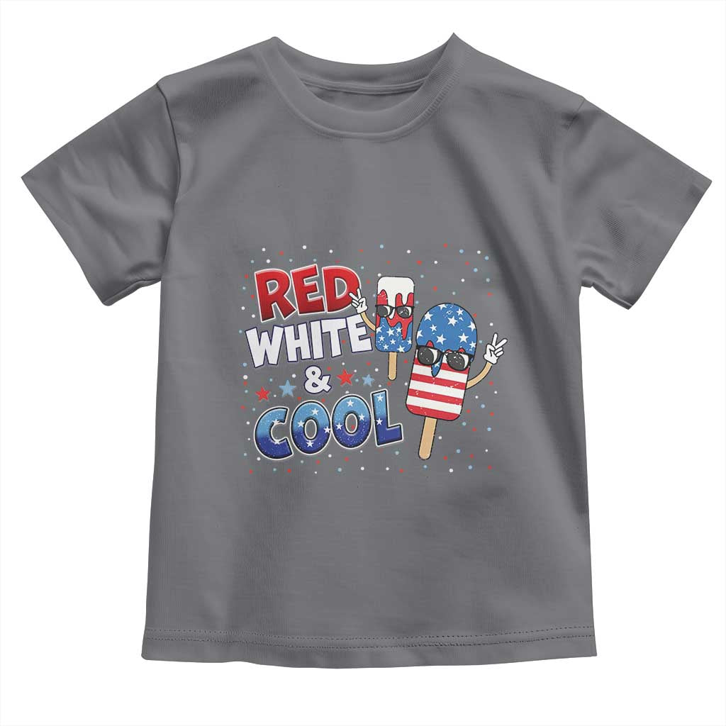 American Flag Popsicle Toddler T Shirt Red White And Cool