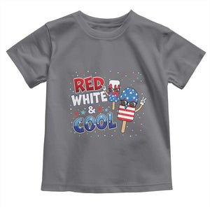 American Flag Popsicle Toddler T Shirt Red White And Cool