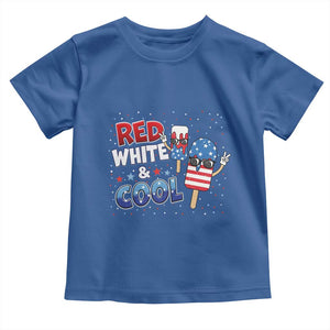 American Flag Popsicle Toddler T Shirt Red White And Cool
