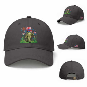 4th Of July Gamer Baseball Cap Pixel Art US Flag Gaming