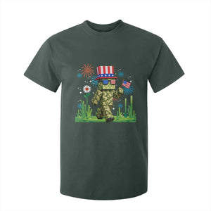 4th Of July Gamer T Shirt For Kid Pixel Art US Flag Gaming