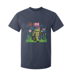 4th Of July Gamer T Shirt For Kid Pixel Art US Flag Gaming