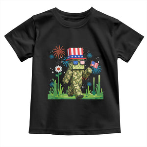 4th Of July Gamer Toddler T Shirt Pixel Art US Flag Gaming