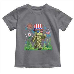 4th Of July Gamer Toddler T Shirt Pixel Art US Flag Gaming