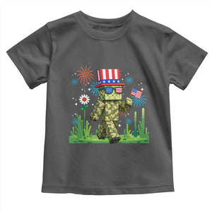4th Of July Gamer Toddler T Shirt Pixel Art US Flag Gaming