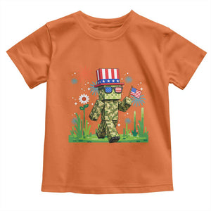 4th Of July Gamer Toddler T Shirt Pixel Art US Flag Gaming