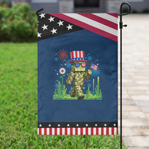 4th Of July Gamer Patriotic Garden Flag Pixel Art US Flag Gaming TS12 Classic Blue Black Print Your Wear