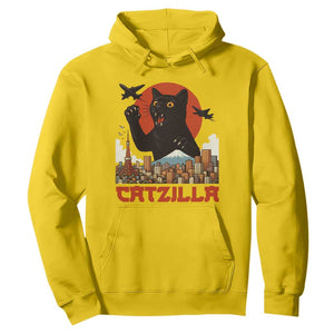 Catzilla Hoodie Funny Giant Cat Monster Roaring Tokyo Japan TS12 Daisy Print Your Wear