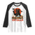 Catzilla Raglan Shirt Funny Giant Cat Monster Roaring Tokyo Japan TS12 White Black Print Your Wear