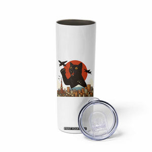 Funny Giant Cat Monster Roaring Tokyo Japan Skinny Tumbler TS12 Print Your Wear