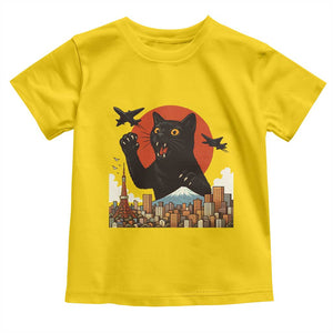 Funny Giant Cat Monster Roaring Tokyo Japan Toddler T Shirt TS12 Daisy Print Your Wear