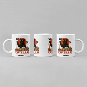 Catzilla Coffee Mug Funny Giant Cat Monster Roaring Tokyo Japan TS12 Print Your Wear