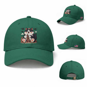 Funny Giant Cat Monster Invades City Baseball Cap Cat Lover Gift TS12 Baseball Cap Universal Fit Irish Green Print Your Wear