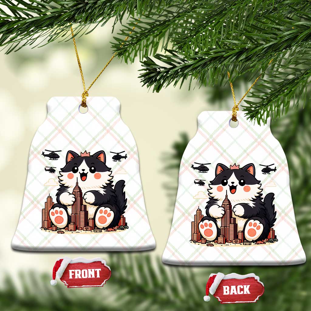 Funny Giant Cat Monster Invades City Ceramic Ornament Cat Lover Gift TS12 Print Your Wear