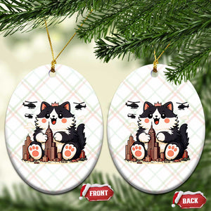 Funny Giant Cat Monster Invades City Ceramic Ornament Cat Lover Gift TS12 Print Your Wear