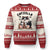 Cute Catzilla Ugly Christmas Sweater The Ruler Of All Cute And Destructive Funny TS12 Beige Red Print Your Wear