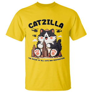 Cute Catzilla T Shirt The Ruler Of All Cute And Destructive Funny TS12 Daisy Print Your Wear