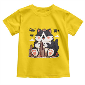 Funny Giant Cat Monster Invades City Toddler T Shirt Cat Lover Gift TS12 Daisy Print Your Wear