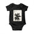 Samurai Cat Baby Onesie Japanese Sumie Cat Warrior Art TS12 Black Print Your Wear
